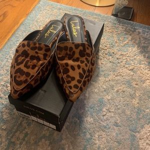 Lulus leopard mule